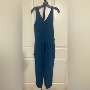 Patagonia Women’s Fleetwith Blue Elastane Racerback Jumpsuit Romper Small